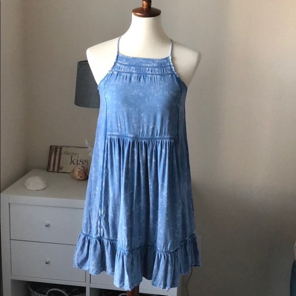 Altar'd State Dresses & Skirts - \Altar’d State\• Chambray Acid Wash Dress